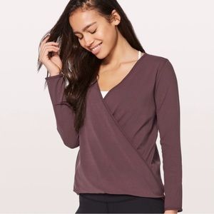 Lululemon Full Freedom Long Sleeve Black Cherry